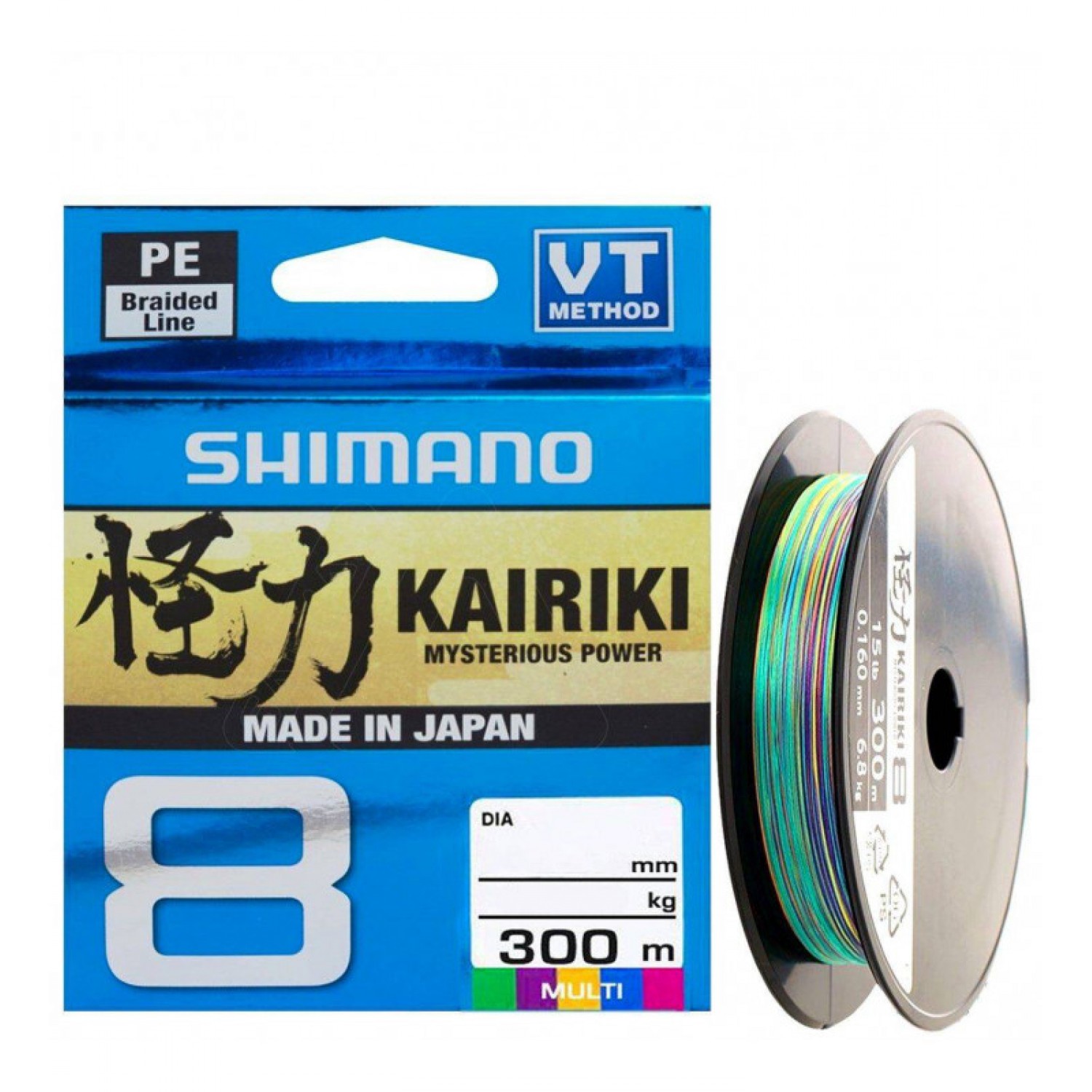 Покупка Плетенка SHIMANO Kairiki 8 PE 300 м. Multicolor в Минске Беларуси